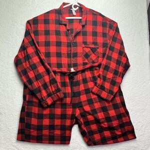 Target Wondershop Men's 4XLT Red & Black Buffalo Plaid Flannel Pajama PJ Set